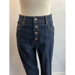 Volcom Women’s High Rise Skinny Jeans Dark Wash Button Fly NWT Size 27